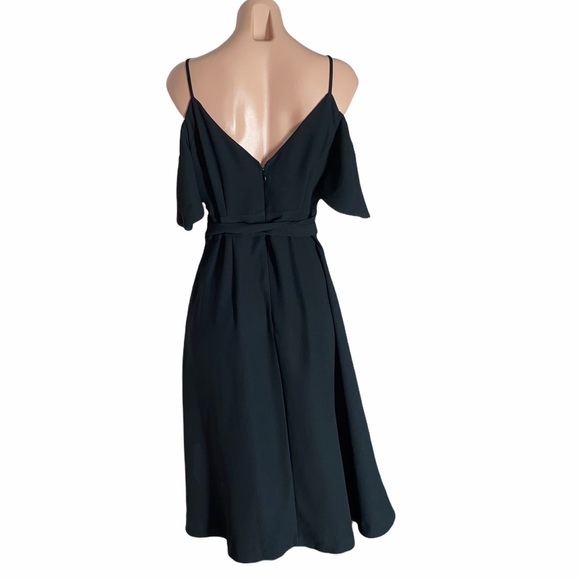 NEW Ann Taylor COLD SHOULDER FAUX WRAP DRESS 6 - Picture 8 of 15